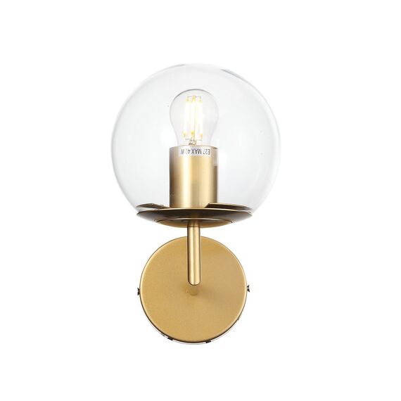 ST LUCE SL1150.201.01 Светильник настенный ST-Luce Матовое золото/Прозрачный E27 1*40W, изображение 2