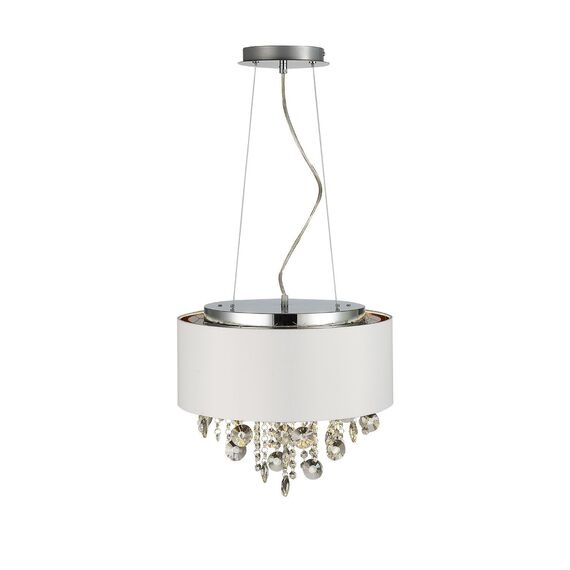 ST LUCE SL1350.503.04 Светильник подвесной ST-Luce Хром/Белый, Золотистый, Прозрачный E14 4*40W, изображение 6
