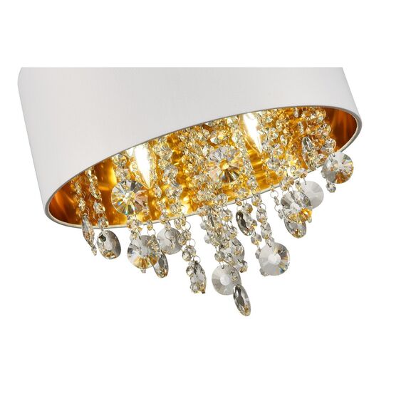ST LUCE SL1350.503.04 Светильник подвесной ST-Luce Хром/Белый, Золотистый, Прозрачный E14 4*40W, изображение 7