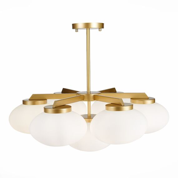 ST LUCE SL1503.203.07 Люстра подвесная ST-Luce Золотистый/Белый E27 7*40W, изображение 2