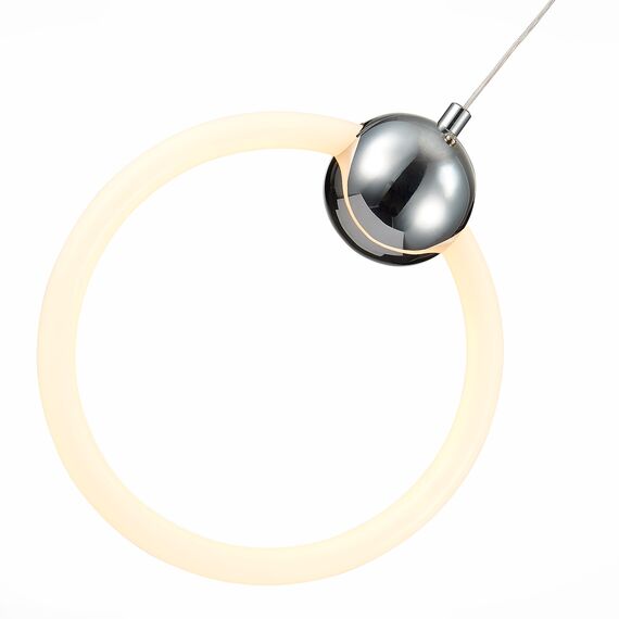 ST LUCE SL1578.103.01 Подвес ST-Luce Хром/Белый,Хром LED 1*15W 3000K, изображение 2
