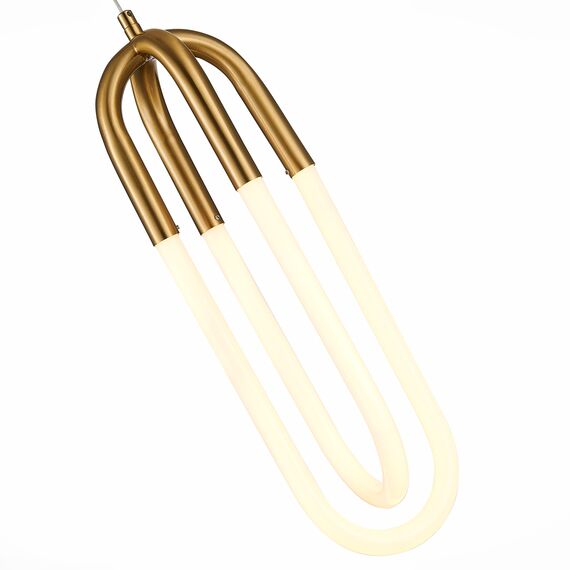 ST LUCE SL1579.303.02 Подвес ST-Luce Латунь/Латунь, Белый LED 2*14W 3000K, изображение 2