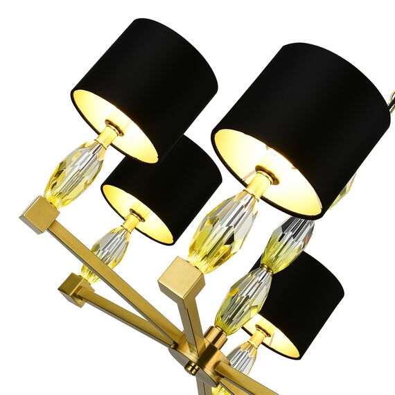 ST LUCE SL1759.303.06 Люстра подвесная ST-Luce Латунь/Черный E14 6*40W, изображение 2