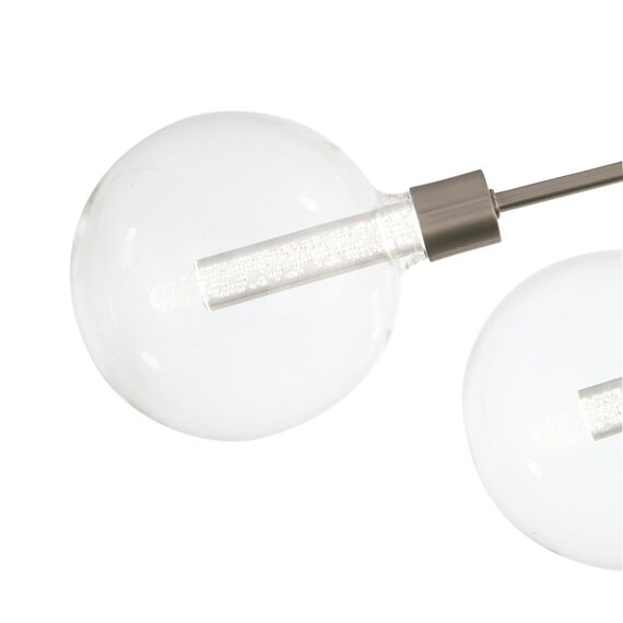 ST LUCE SL377.302.08 Люстра потолочная ST-Luce Никель/Прозрачный LED 8*4,5W 3000K, изображение 2