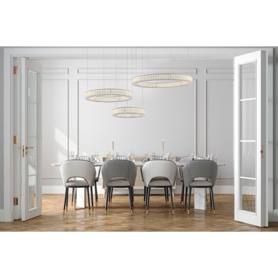 ST LUCE SL6008.113.03 Люстра подвесная ST-Luce Хром/Хром LED 3*95W 3000K, изображение 5