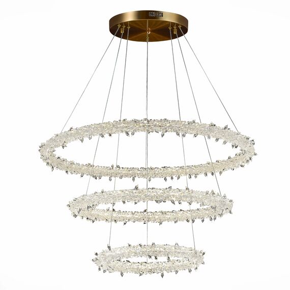 ST LUCE SL6105.203.03 Люстра подвесная ST-Luce Золотистый/Прозрачный LED 1*160W 3000 - 6500K, изображение 7