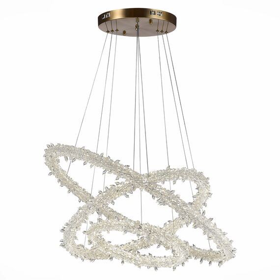 ST LUCE SL6105.203.03 Люстра подвесная ST-Luce Золотистый/Прозрачный LED 1*160W 3000 - 6500K, изображение 9