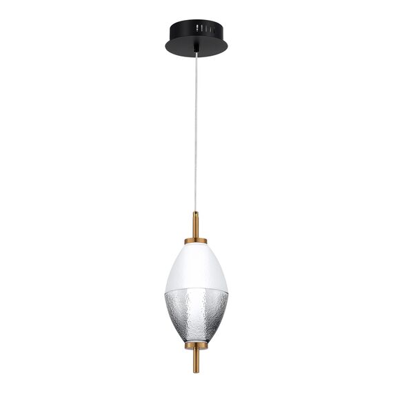 ST LUCE SL6130.403.06 Светильник подвесной ST-Luce Черный/Белый, Дымчатый LED 1*8W 3000K