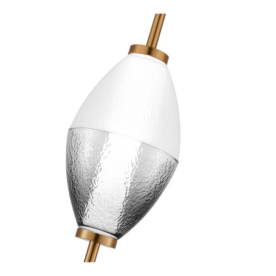 ST LUCE SL6130.403.06 Светильник подвесной ST-Luce Черный/Белый, Дымчатый LED 1*8W 3000K, изображение 2