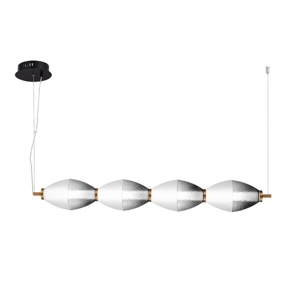 ST LUCE SL6130.403.24 Светильник подвесной ST-Luce Черный/Белый, Дымчатый LED 1*28W 3000K