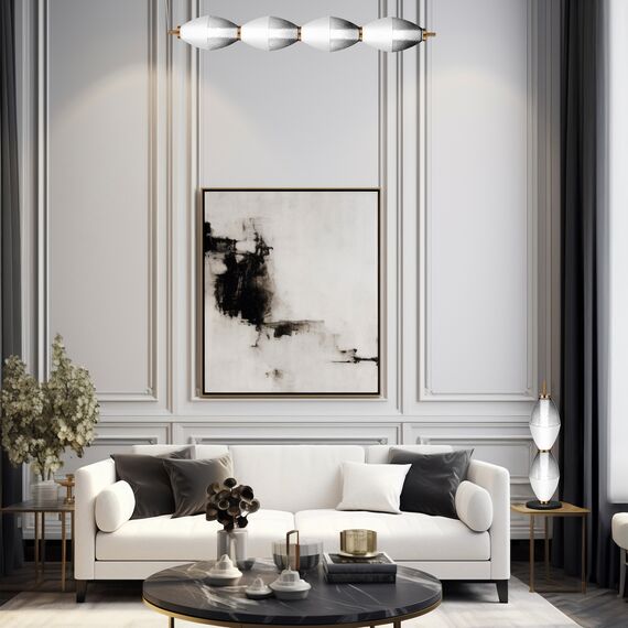ST LUCE SL6130.403.24 Светильник подвесной ST-Luce Черный/Белый, Дымчатый LED 1*28W 3000K, изображение 3