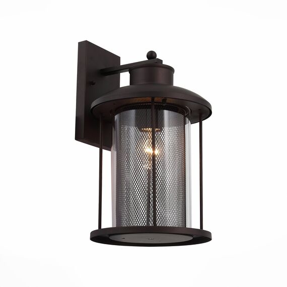 ST LUCE SL080.401.01 Светильник уличный настенный ST-Luce Темный кофе/Прозрачный, Темный кофе E27 1*60W