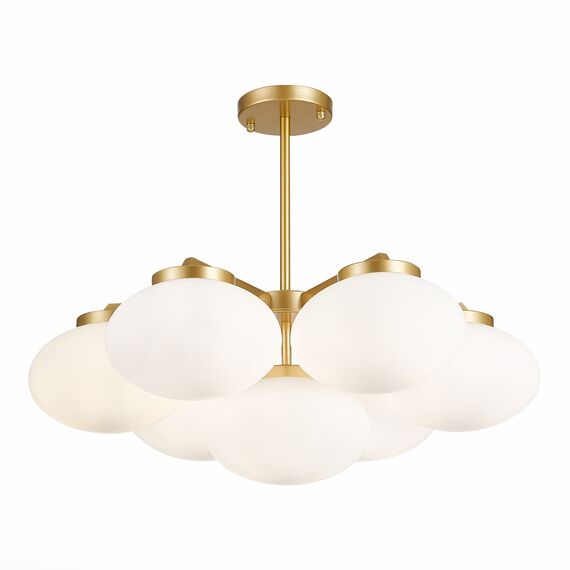 ST LUCE SL1503.203.07 Люстра подвесная ST-Luce Золотистый/Белый E27 7*40W