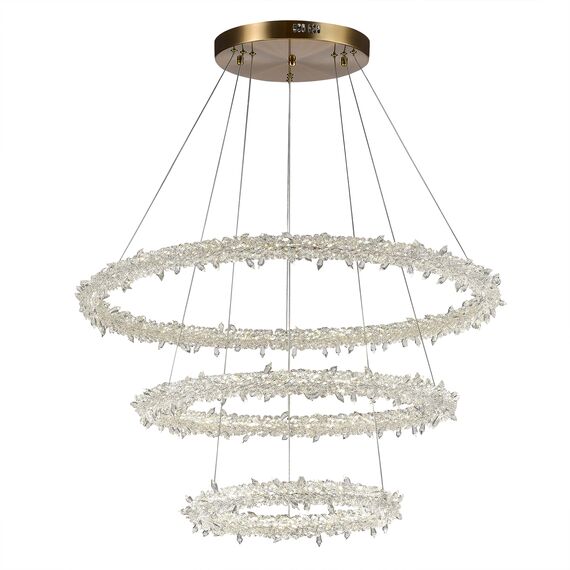 ST LUCE SL6105.203.03 Люстра подвесная ST-Luce Золотистый/Прозрачный LED 1*160W 3000 - 6500K
