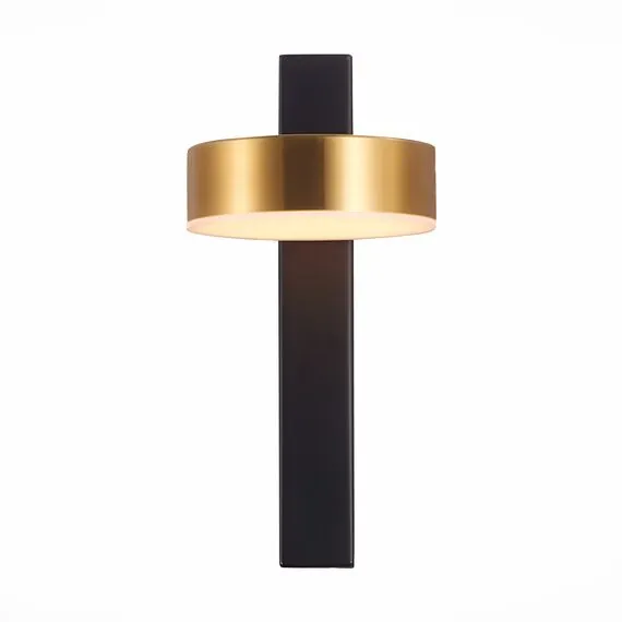 ST LUCE SL6000.301.01 Светильник настенный ST-Luce Черный/Латунь LED 1*7W 3000K, изображение 2