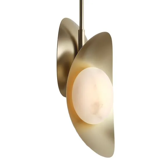 ST LUCE SL6229.203.02 Светильник подвесной ST-Luce Золотистый/Алебастр LED 2*7W 3000K, изображение 5