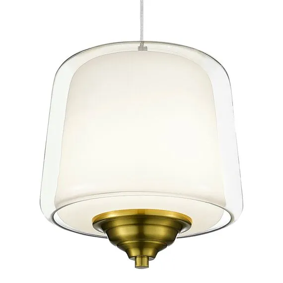 ST LUCE SL6127.303.01 Светильник подвесной ST-Luce Латунь/Белый, Прозрачный LED 1*18W 3000K, изображение 2