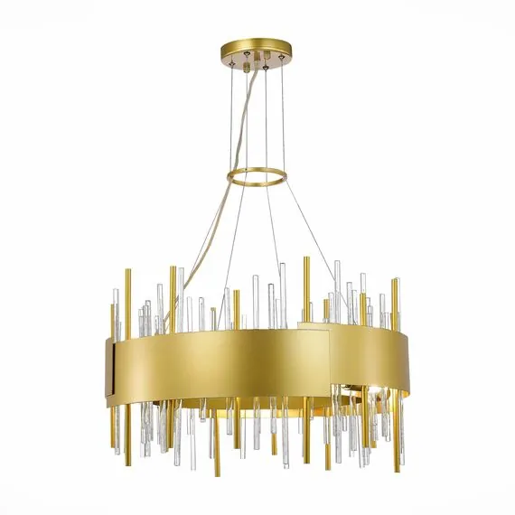 ST LUCE SL1633.203.12 Люстра подвесная ST-Luce Матовое золото/Матовое золото,Прозрачный E14 12*40W