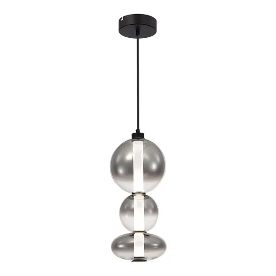 ST LUCE SL6119.403.24 Светильник подвесной ST-Luce Черный/Дымчато-Серый LED 1*24W 3000K