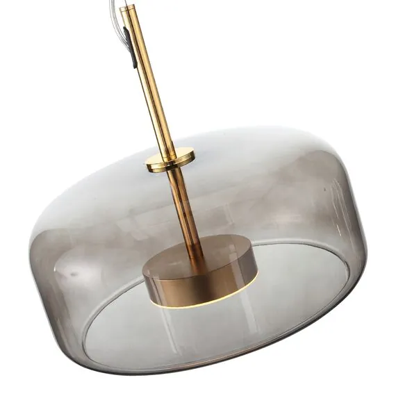 ST LUCE SL1053.243.01 Светильник подвесной ST-Luce Золотистый/Дымчатый LED 1*9W 3000K, изображение 3