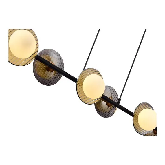ST LUCE SL1521.403.06 Светильник подвесной ST-Luce Черный/Дымчатый, Белый G9 6*5W 4000K, изображение 2