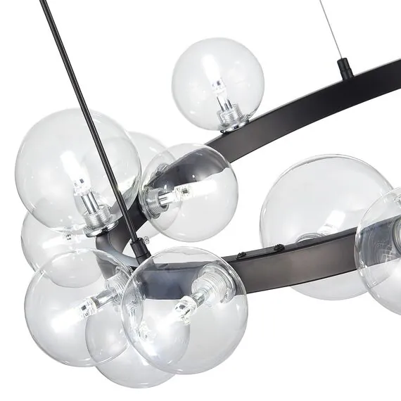 ST LUCE SL1165.403.15 Светильник подвесной ST-Luce Черный/Прозрачный G4 15*5W, изображение 2