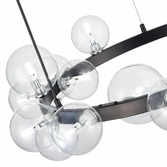 ST LUCE SL1165.402.15 Светильник подвесной ST-Luce Черный/Прозрачный G4 15*5W, изображение 6