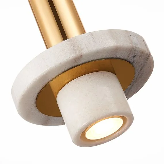 ST LUCE SL1210.503.01 Светильник подвесной ST-Luce Золотистый/Белый GU10 1*5W, изображение 2