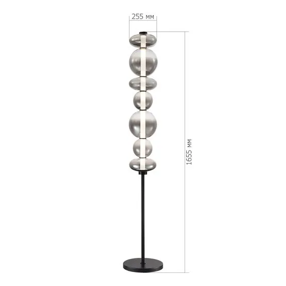 ST LUCE SL6119.405.40 Светильник напольный ST-Luce Черный/Дымчато-Серый LED 1*40W 3000K, изображение 3
