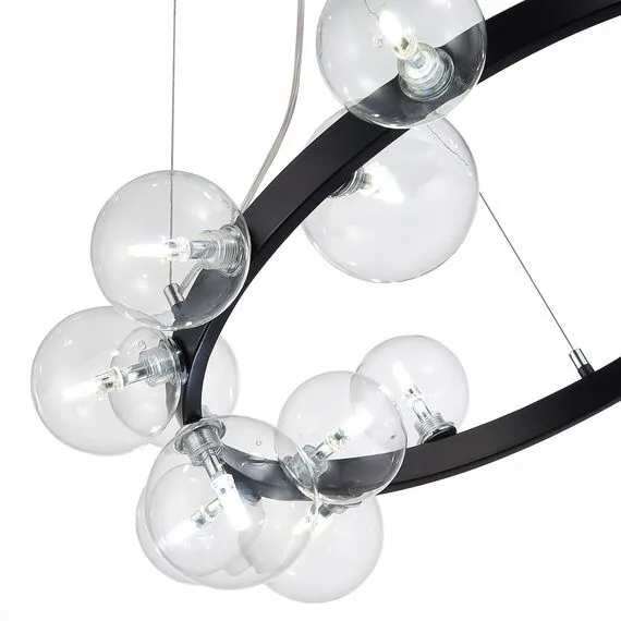 ST LUCE SL1165.403.15 Светильник подвесной ST-Luce Черный/Прозрачный G4 15*5W, изображение 6