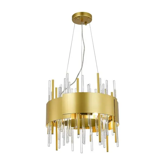 ST LUCE SL1633.203.08 Люстра подвесная ST-Luce Матовое золото/Матовое золото,Прозрачный E14 8*40W, изображение 2