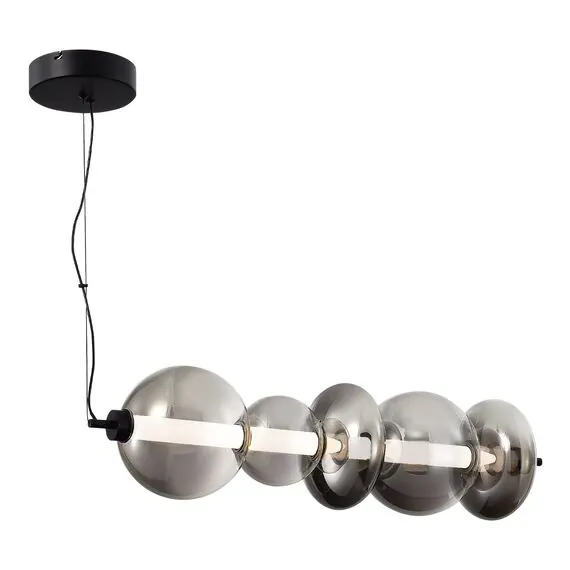 ST LUCE SL6119.413.40 Светильник подвесной ST-Luce Черный/Дымчато-Серый LED 1*40W 3000K, изображение 2
