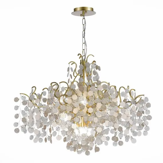 ST LUCE SL1650.303.12 Люстра подвесная ST-Luce Латунь/Прозрачный, Золотой E14 12*60W