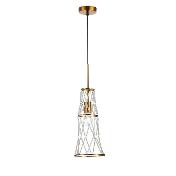 ST LUCE SL1016.203.01 Светильник подвесной ST-Luce Золотистый/Золотистый, Прозрачный E27 1*60W