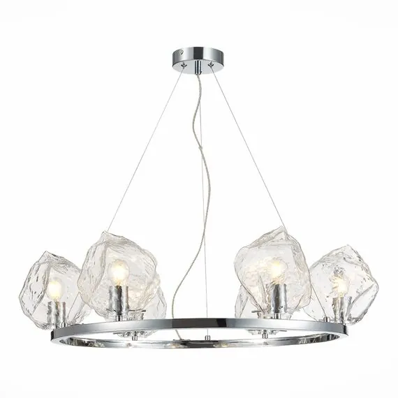 ST LUCE SL1175.103.06 Люстра подвесная ST-Luce Хром/Прозрачный E14 6*40W