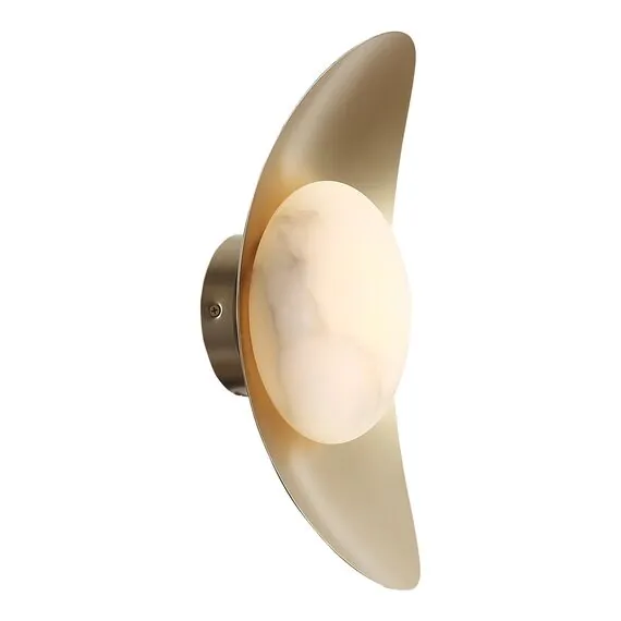 ST LUCE SL6229.201.01 Светильник настенный ST-Luce Золотистый/Алебастр LED 1*7W 3000K, изображение 3