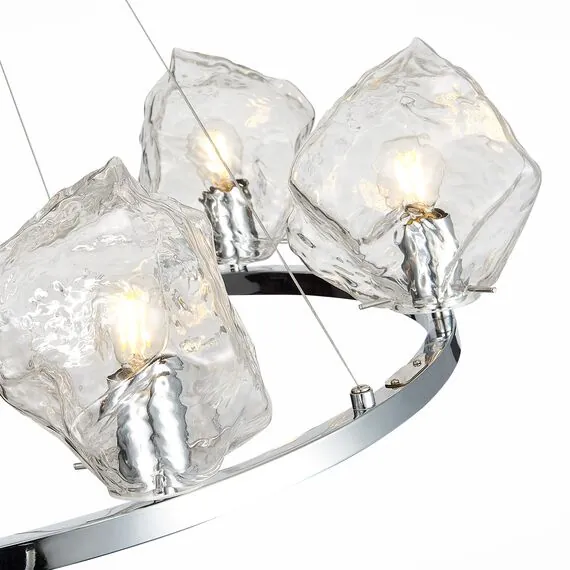ST LUCE SL1175.103.06 Люстра подвесная ST-Luce Хром/Прозрачный E14 6*40W, изображение 6