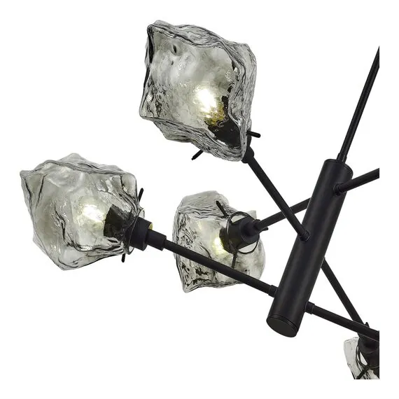 ST LUCE SL1175.402.06 Люстра потолочная ST-Luce Черный/Серо-зеленый E14 6*40W, изображение 2