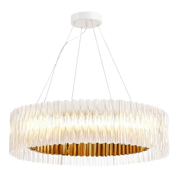 ST LUCE SL6012.213.01 Светильник подвесной ST-Luce Золотистый/Прозрачный LED 1*87W 3000K