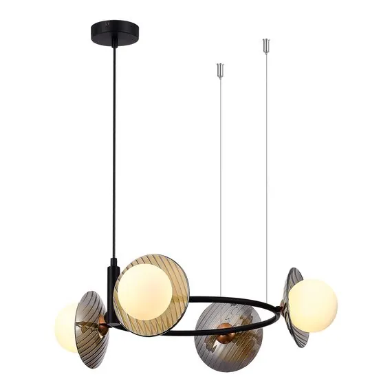 ST LUCE SL1521.403.04 Светильник подвесной ST-Luce Черный/Дымчатый, Белый G9 4*5W 4000K