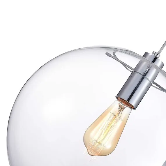 ST LUCE SL1056.123.01 Подвес ST-Luce Хром/Прозрачный E27 1*60W, изображение 2