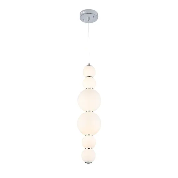 ST LUCE SL1583.103.01 Светильник подвесной Хром/Белый LED 1*24W 3000K