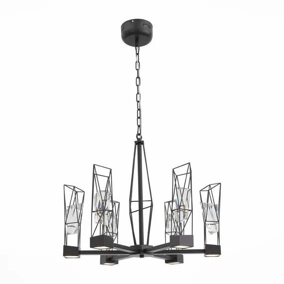 ST LUCE SL815.303.06 Люстра подвесная ST-Luce Серый графит/Серый графит, Прозрачный LED 6*8W 4000K