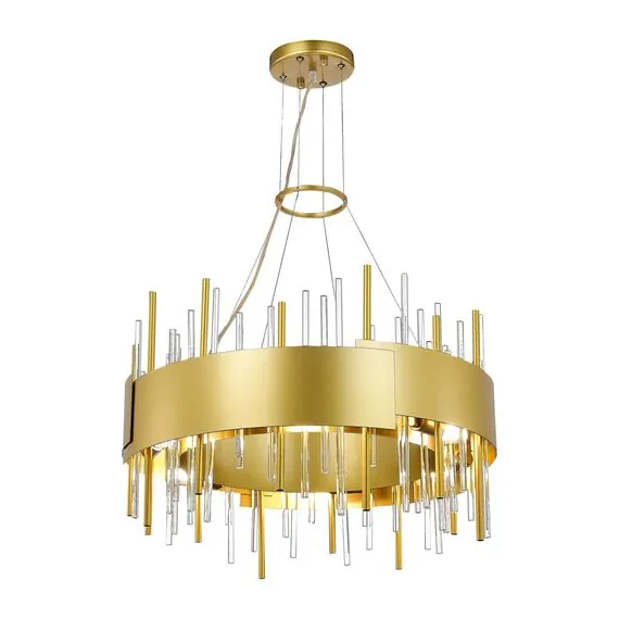 ST LUCE SL1633.203.12 Люстра подвесная ST-Luce Матовое золото/Матовое золото,Прозрачный E14 12*40W, изображение 2