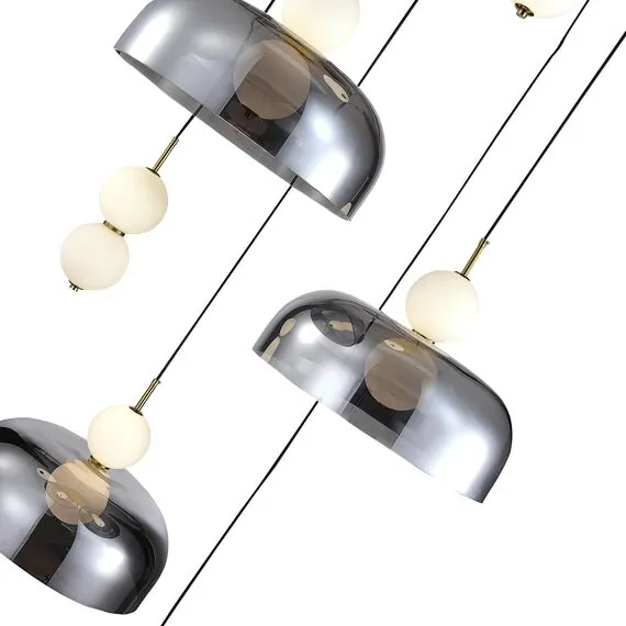 ST LUCE SL6112.203.42 Светильник подвесной ST-Luce Золотистый/Молочно-Белый,Прозрачно-Дымчатый LED 1*42W, изображение 2