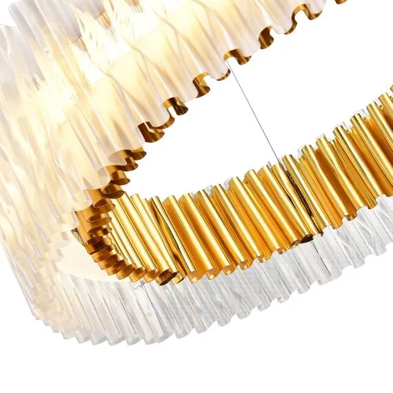 ST LUCE SL6012.213.01 Светильник подвесной ST-Luce Золотистый/Прозрачный LED 1*87W 3000K, изображение 2