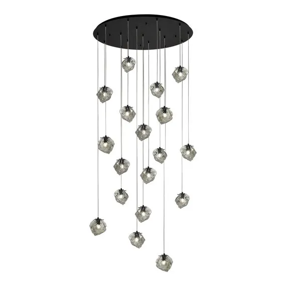 ST LUCE SL1175.403.18 Светильник подвесной ST-Luce Черный/Серо-зеленый E14 18*40W