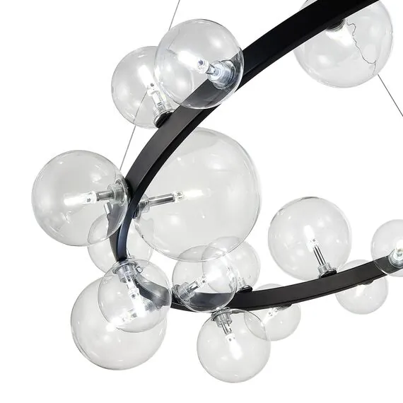 ST LUCE SL1165.403.24 Светильник подвесной ST-Luce Черный/Прозрачный G4 24*5W, изображение 6