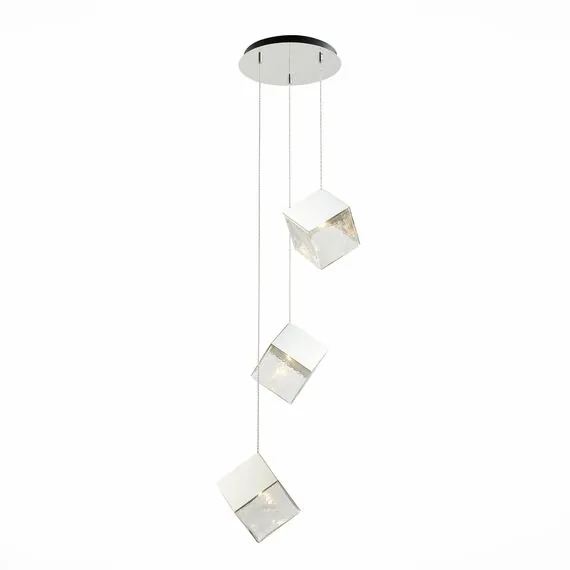 ST LUCE SL1182.103.03 Светильник подвесной ST-Luce Хром/Прозрачный, Хром G9 3*5W