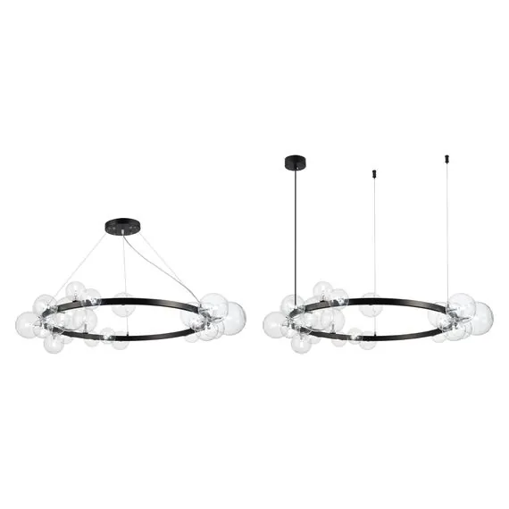 ST LUCE SL1165.403.24 Светильник подвесной ST-Luce Черный/Прозрачный G4 24*5W